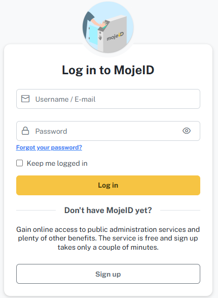 Log in to MojeID