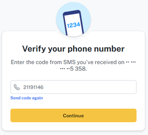 Verify your number